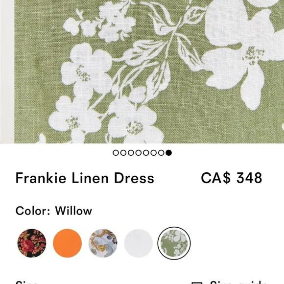 REFORMATION Frankie Linen Dress - Picture 3 of 17